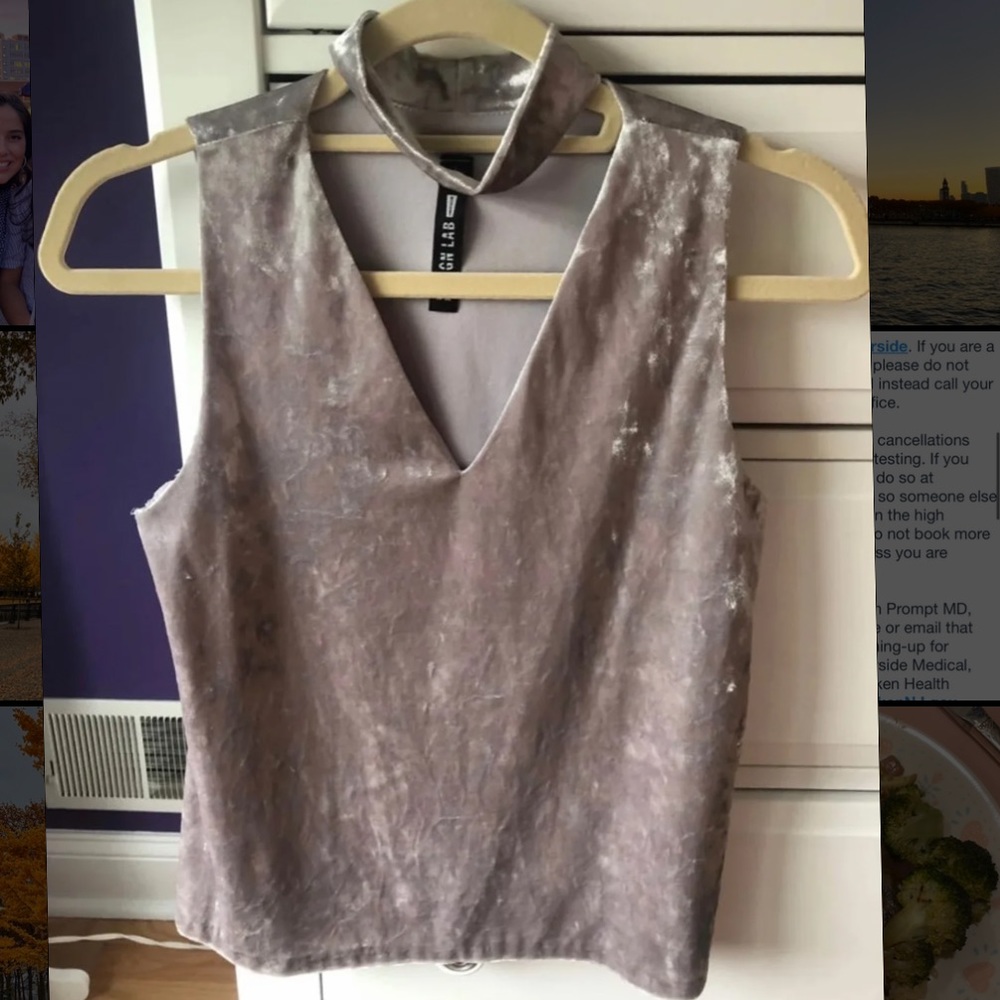 Design Lab velvet top
